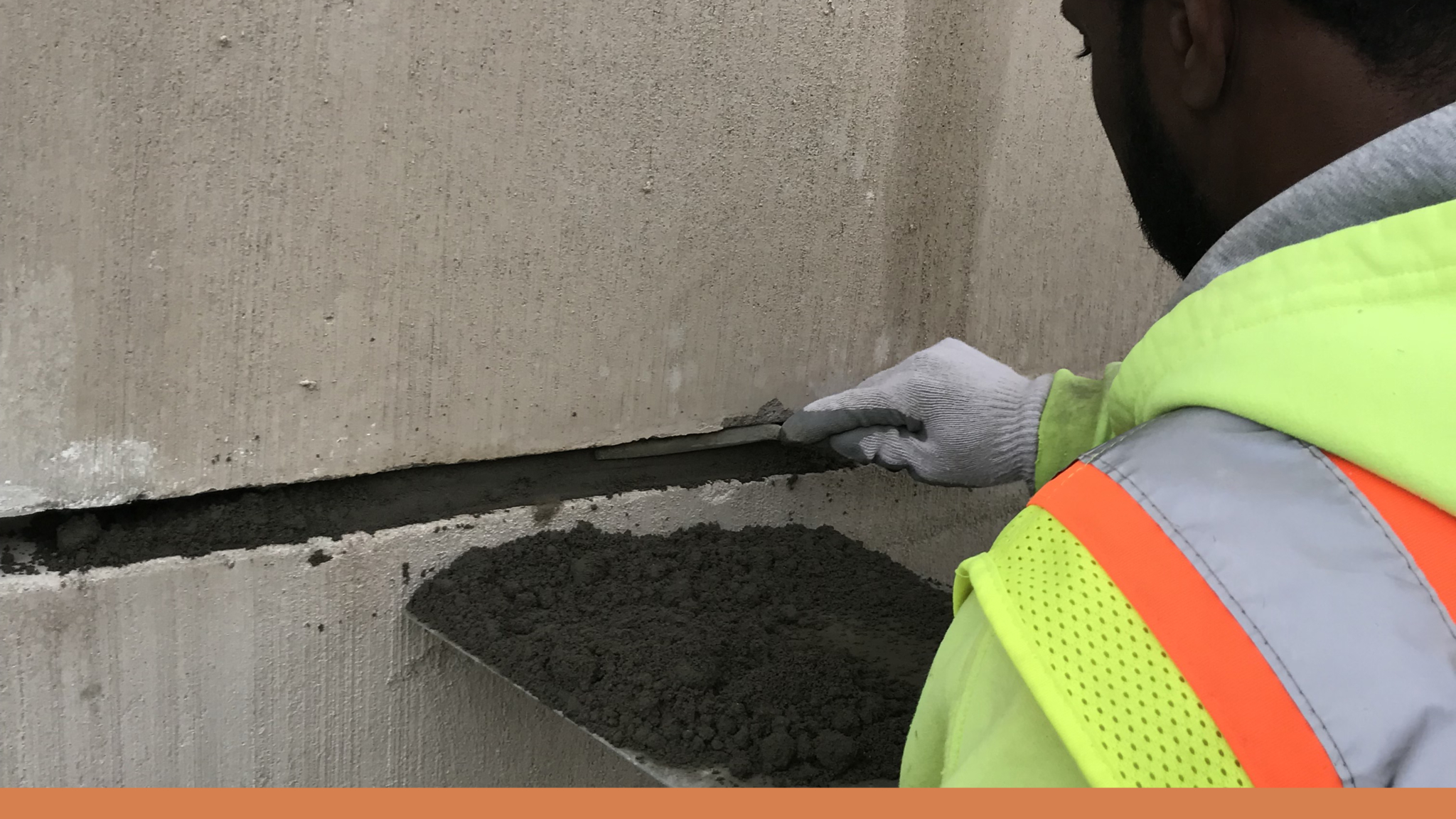May applying Dry Grout to a seam
